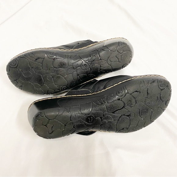 BareTraps Black Leather Quashed Mules - Picture 8 of 9